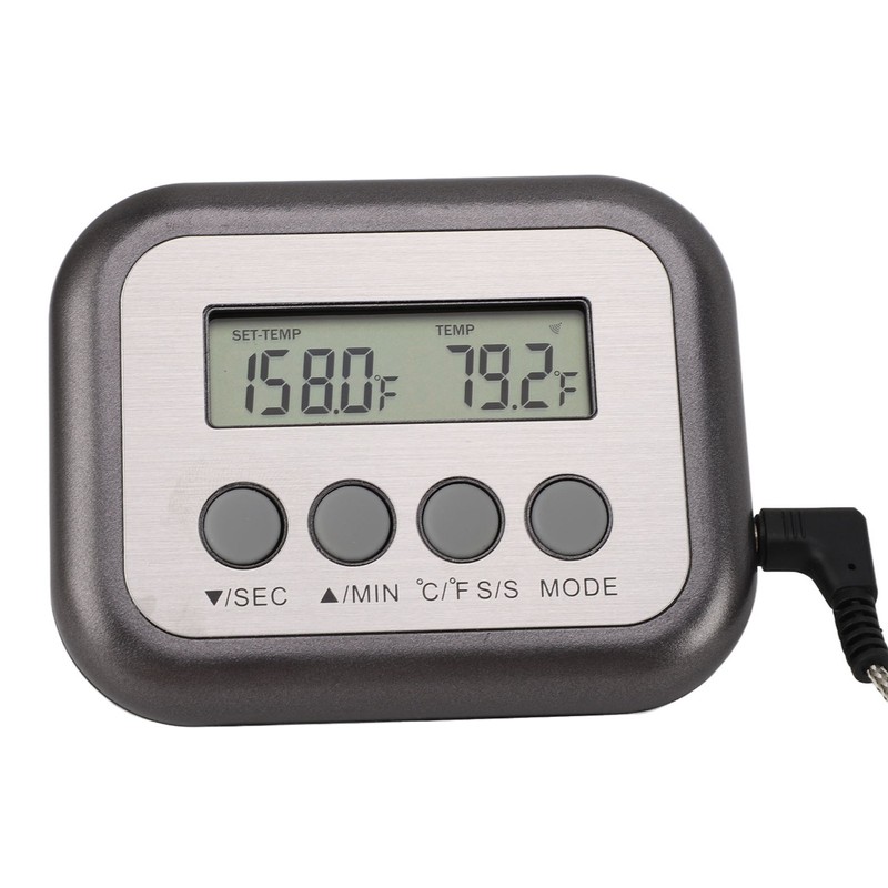 Kichen Timer Thermometer Stainless Steel Probe Digital Cooking Meat Thermometer