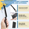 MyVaky 6Pcs Hard Bristle Crevice Cleaning Brush-Thin Gap Cleaning Brush,