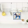 Swedish Themed Gift Blue Dala Horse Decorative 6x6" Ceramic Wall