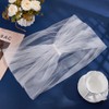 MAYJOYDIY White Tulle Scarves, Real White