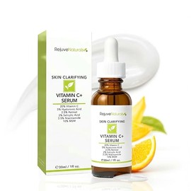 Vitamin C Serum Plus 5% Hyaluronic Acid, 2% Retinol, 2% Salicylic Acid, 3.5% Niacinamide, 10% MSM, 20% Vitamin C - Anti Aging Anti Wrinkle Skin Cleari