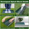 Gutter Downspout Splash Block,16.3"Drain Gutter Guard Diverter,Gutter Downspout Extensions for