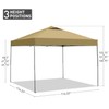 GDY 10x10 Pop Up Canopy Tent with Vents, 3 Adjustable