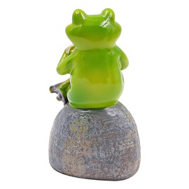NUZAMAS Frog Statue Ornament, Frog Figurine Innovative Frogs Garden Ornament, Miniature Frog Figurines Crafts For Home Table Office Living Room Desktop