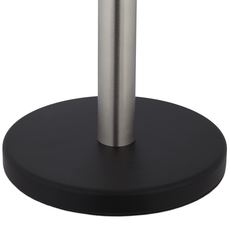 Relaxdays Standing Kitchen Roll Holder, Stainless Steel, Paper Roll Holder
