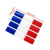 Soft Flexible Epoxy France French Flag Emblem Sticker for Vehicle