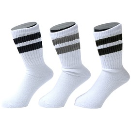 Health Knit HKAD20-SET01 Men's Unisex Socks, Elasticity, 3 PSET, N (191-3577) 3 Pair Set