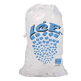 Perfectware Icebags-DS- 50ct 10lb Ice Bags with Drawstring- 50 Total Bags