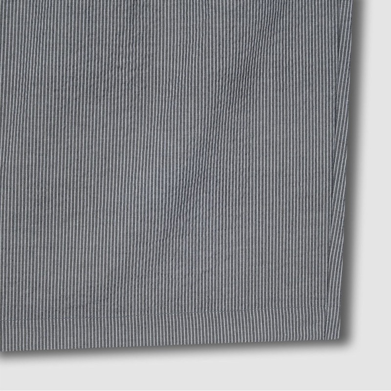 JAJU [JAJU] Men's Cotton Seersucker 5-Length Lounge Pants_Dark Gray