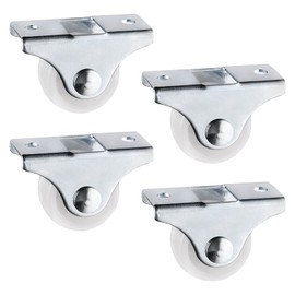 4Pcs Fixed Castor Wheels 25mm Plastic Furniture Replacement Caster Wheel Orienteering Drawer Caster Wheel