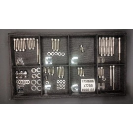 Stainless Cycle Yamaha YZ250 YZ 250 1990-1998 Polished Stainless Engine Bolts  Screw Polished