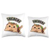 Taco Cat Lovers Throw Pillow