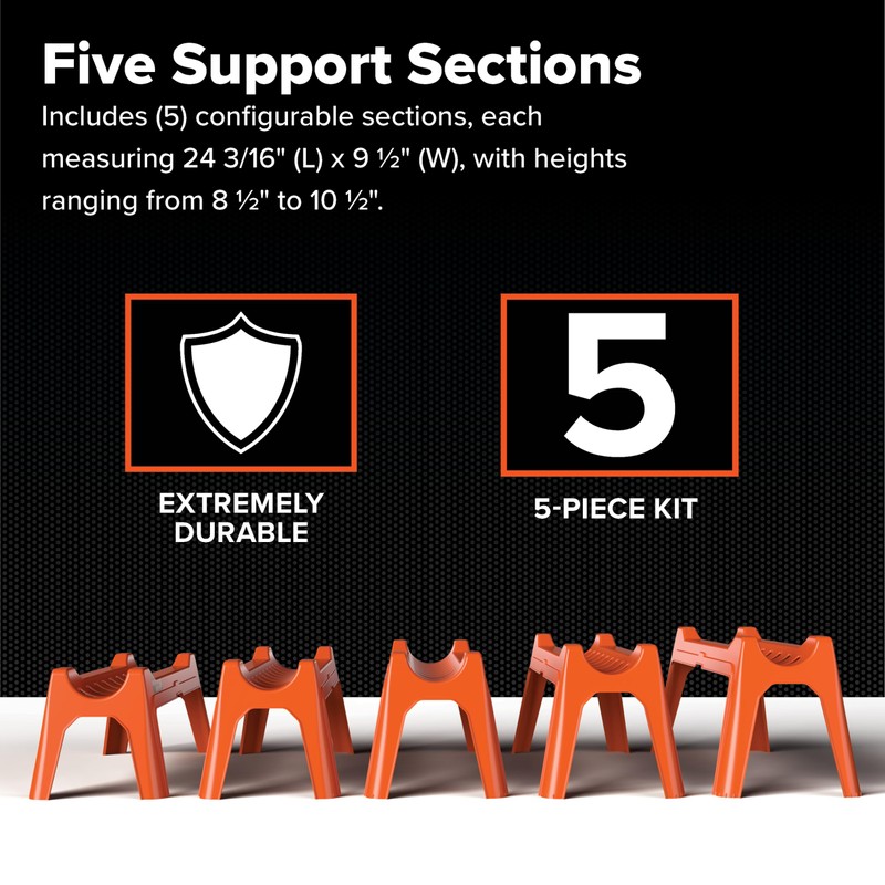 Camco Rhino RV Sewer Hose Support Kit - Extends Over
