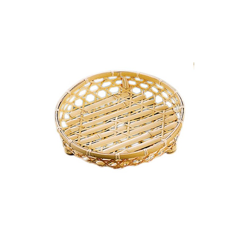 yamako- Who Bamboo Hors D 'oeuvres Basket, Foot with Basket
