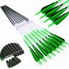 Linkboy Archery Carbon Arrows Hunting Practice Target Arrows Fluorescent with
