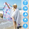 2 Pack Microfiber Beach Towel, Oversized Pool Towel 75”x 35”,