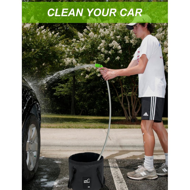 LIBERRWAY Camping Shower Head for Washing Bicycle Car Dog