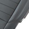 FZJDSD Black Driver Side Bottom Microfiber Leather Replacement Seat Cover