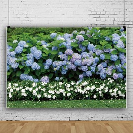 Qinunipoto Hydrangea Floral Background Hydrangea Summer 1.5x1m Wall Decoration Memorial Photo Polyester Photography Photography Background Photography Photography Photography Background Photo Photo