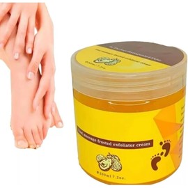 Set de 2 tarros de gel exfoliante de pies, suaviza y remueve asperezas. Limpieza profunda. Tarro con 200 ml.