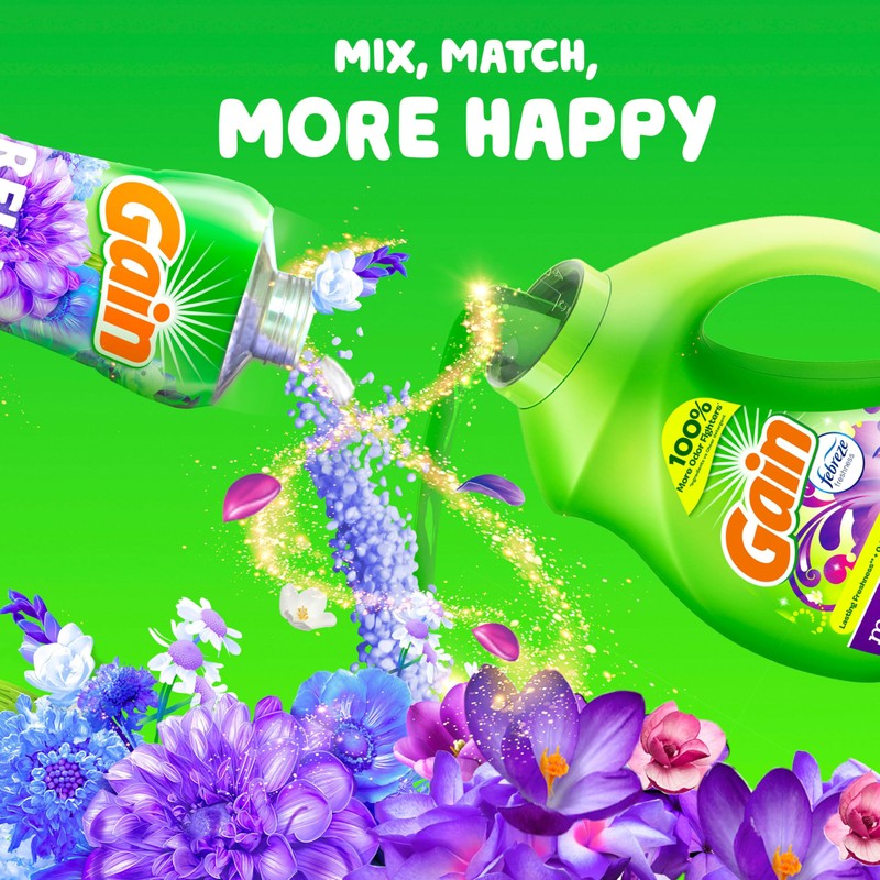 Gain Moonlight Breeze HE Deep Cleaning Concentrated Liquid Laundry Detergent,