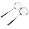 2PCS Badminton Rackets Iron Alloy Frame Integrated Shuttlecock Racquets for