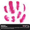 Netuno Pack of 150 Dark Pink Decorative Feathers, 10 g,