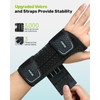 Rakiie Wrist Support, Adjustable Night Wrist Support with 3 Metal