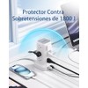 SMALLRT Torre Regleta Multicontacto con Protector de Sobretensión, 2.98M Extension