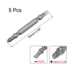 uxcell 5 Pcs PH2/SL5 Magnetic Double Ended Screwdriver Bits, 1/4
