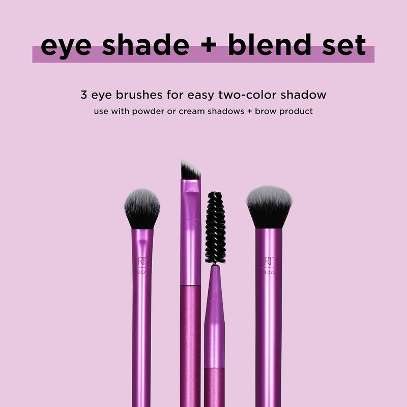 Real Techniques, Dúo de Brochas de Maquillaje para Ojos, Accesorios