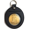 RecoveryChip Universal Large 1.75 Inch Challenge Coin Holder Keychain Black