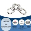 Swivel Eye Hook Double Ended 316 Stainless Steel Marine Eye