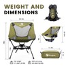 MellowCamp Lightweight Folding Camping Chair with Cup Holder & Side