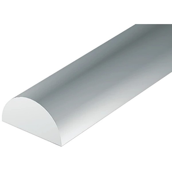 Evergreen 70EG241 Scale Model Plastic Rod, Half Round, Width 0.06