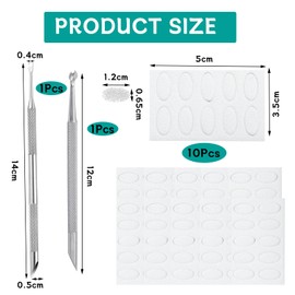 Belligern Cuticle Sticks for Nails,Nail Cuticle Pusher,Cuticle Pusher Tool Dual Ended Nail Cuticle Remover,Dual-Ended Cuticle Stick,Nail Scraper Suitable for Gel Nails and Nail Cuticle Cleaning