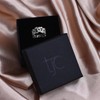 TJC White Diamond Leaf Ring for Womens for Nature Lover