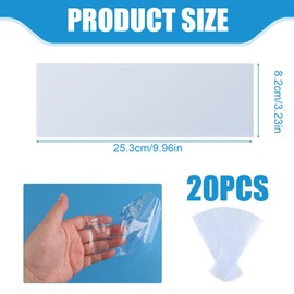 20 x Remote Control Protective Case, Transparent Universal Case Against Dirt and Dust, Protective Film for the Remote Control, Ideal for Remote Control Case, Ideal for Hotels