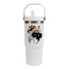 Termo Alto Acero Inoxidable Bts Integrantes Kpop 900 Ml Blanco