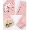 Yeokou Women's Warm Sherpa Lined Athletic Sweatpants Jogger Fleece Pants