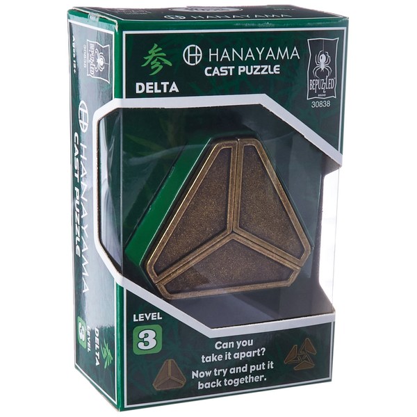 BePuzzled Delta Hanayama Cast Metal Brain Teaser Puzzle (Level 3) Puzzles For Kids & Adults Ages 12 & Up