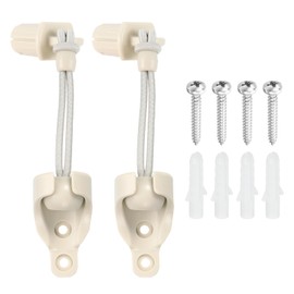 uxcell 2Set Bungee Kit, Universal Sun Shade Replacement Parts, Bungee Tie Downs, Bungee Receiver Brackets, End Cap for Exterior Outdoor/Indoor Roller Shade Blinds, Beige