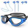 ZIONOR G1 Lite Polarized Swimming Goggles with 3 Pairs Earplugs,