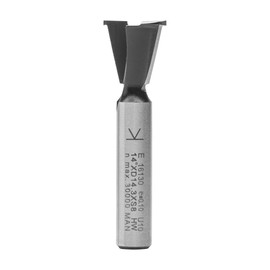 ENT 16130 Fresa a denti Carburo, Albero (S) 8 mm, NL 13,5 mm, D1 14,3 mm, D2 12,7 mm, E 14°, SL 32 mm, con pretaglio
