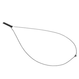 Collar de Respiración Consciente de Acero Inoxidable que Reduce el Estrés, Collar Portátil con Silbato de Ansiedad (Negro)