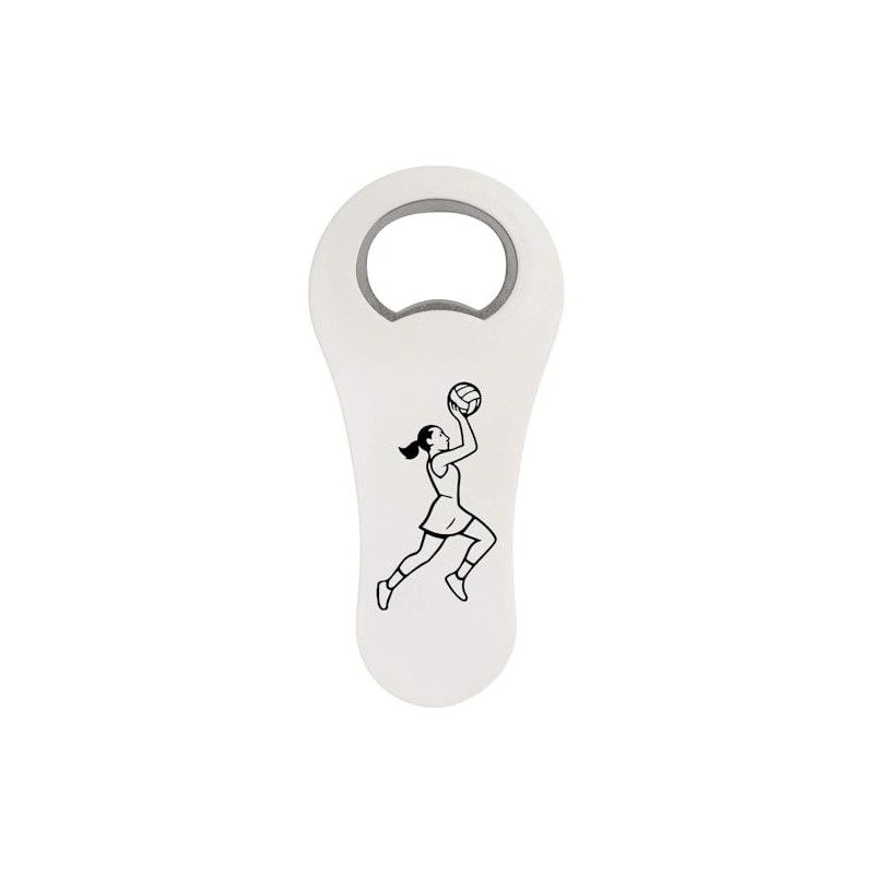 Azeeda 'Netball-Spieler-Aktion' Magnetischer Flaschenöffner (BO00095105)
