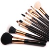 Z'OREYA Premium Travel makeup brush set 12 pieces essential Cosmetic