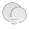 Everyday White by Fitz and Floyd Bistro Blue Band 12