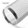 BBQ Net Tube Rolling Grilling Basket Stainless Steel Wire Mesh