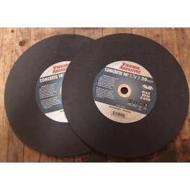 Virginia Abrasive 2 New Virginia Abrasive Saw Blades 14" Concrete Abrasive Blade 14" x 1/8" x 1"